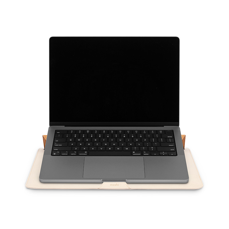 Moshi Muse 14" 3-in-1 Slim - Pokrowiec MacBook Pro 14" (M3/M2/M1/2023-2021) (Seashell White)
