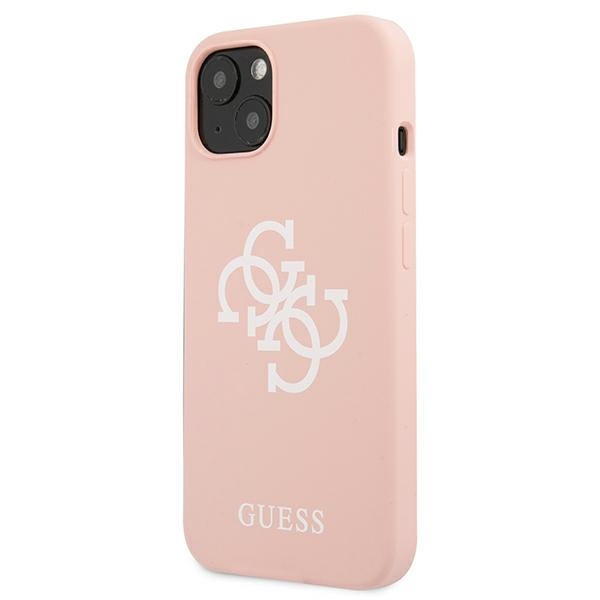 Guess Silicone 4G Big Logo - Etui iPhone 13 (różowy)