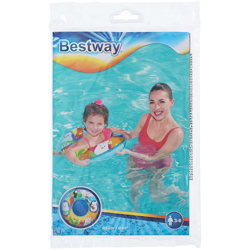 Bestway - koło do pływania dla dzieci średnica 51 cm (Pingwinki)