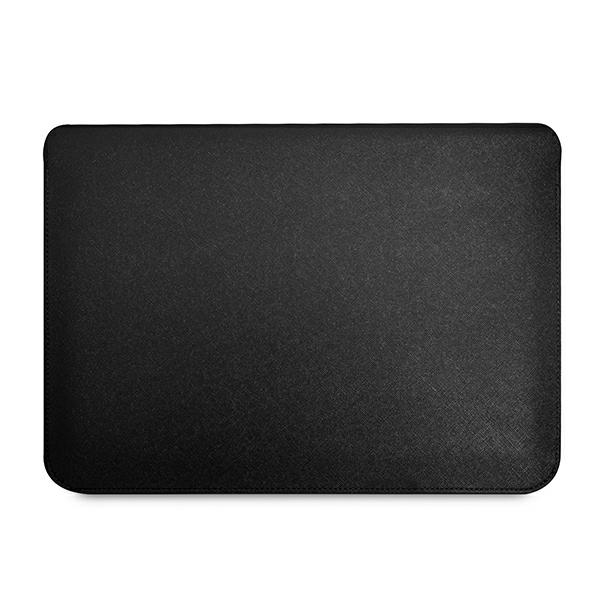 Guess Saffiano Triangle Logo Sleevee - Etui na notebooka 16" (czarny)