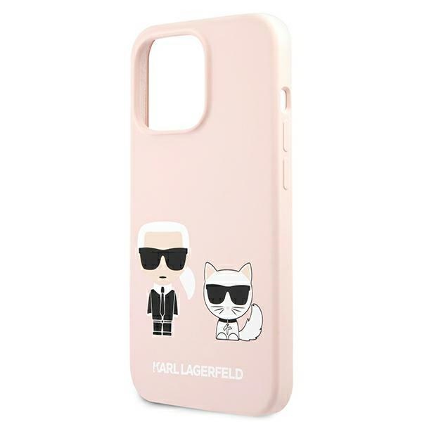 Karl Lagerfeld Slilicone Karl & Choupette Magsafe - Etui iPhone 13 Pro Max (różowy)