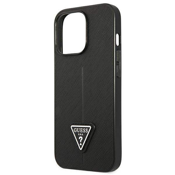 Guess Saffiano Triangle Logo Case – Etui iPhone 13 Pro (czarny)