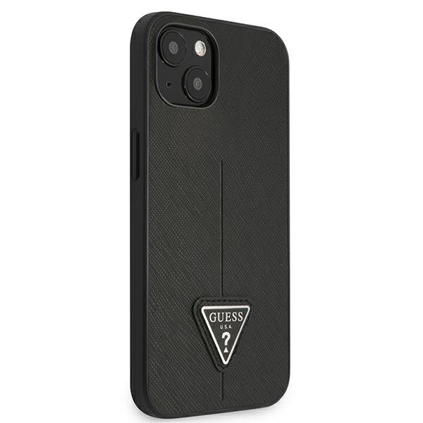 Guess Saffiano Triangle Logo Case – Etui iPhone 13 (czarny)