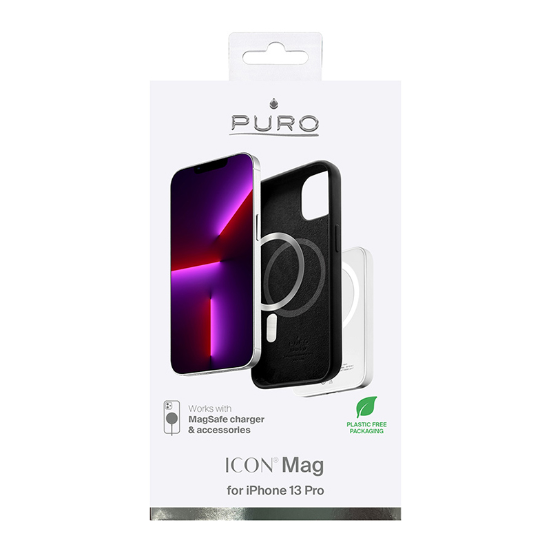 PURO ICON MAG - Etui iPhone 13 Pro MagSafe (czarny)