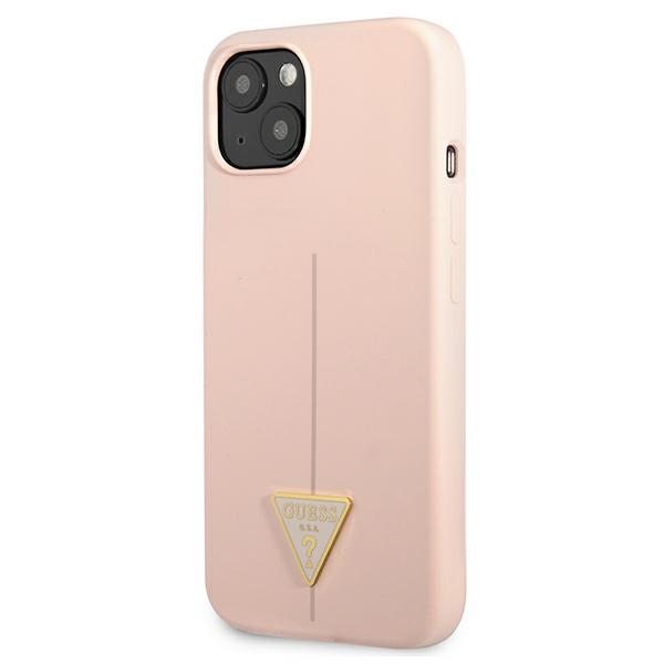 Guess Silicone Triangle Logo - Etui iPhone 13 (różowy)