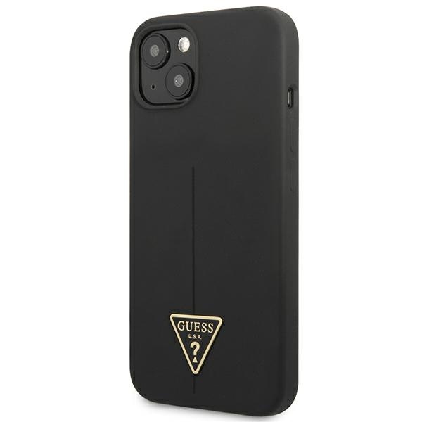 Guess Silicone Triangle Logo - Etui iPhone 13 mini (czarny)