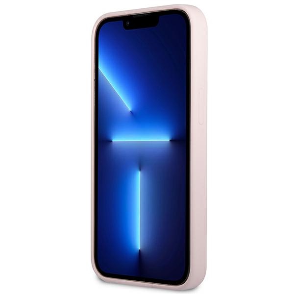 Guess Silicone Triangle Logo - Etui iPhone 13 Pro Max (liliowy)
