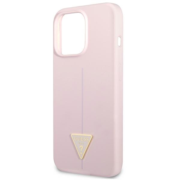 Guess Silicone Triangle Logo - Etui iPhone 13 Pro Max (liliowy)