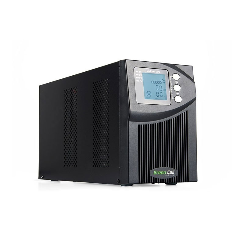 Green Cell - Zasilacz awaryjny UPS Online MPII 1000VA 900W z wyświetlaczem LCD
