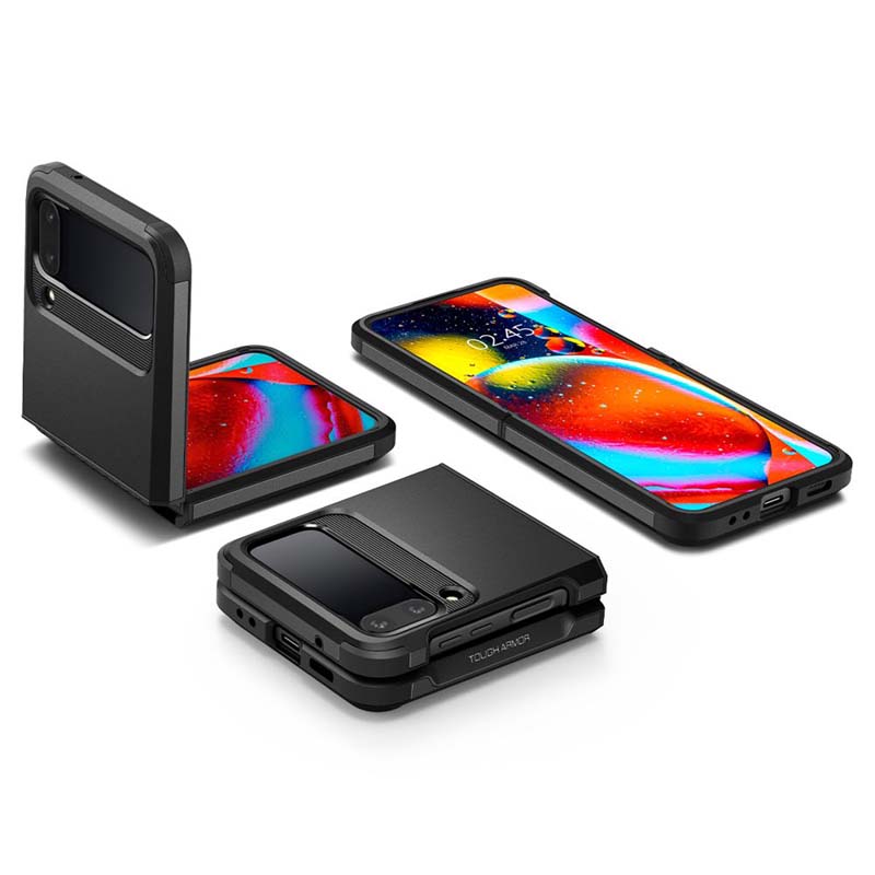 Spigen Tough Armor - Etui do Samsung Galaxy Z Flip 4 (Czarny)