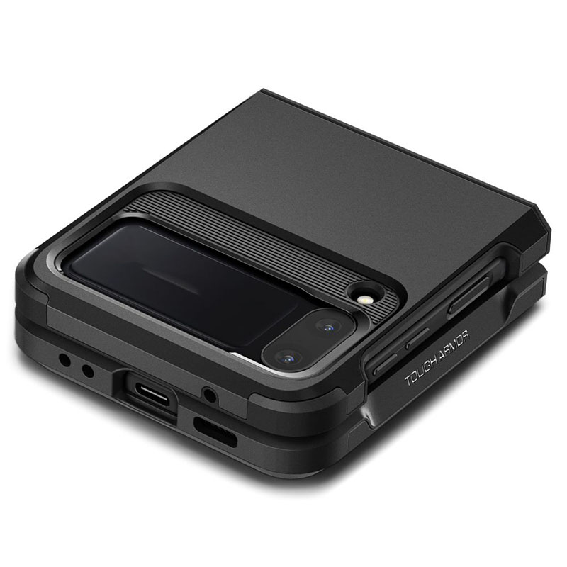 Spigen Tough Armor - Etui do Samsung Galaxy Z Flip 4 (Czarny)