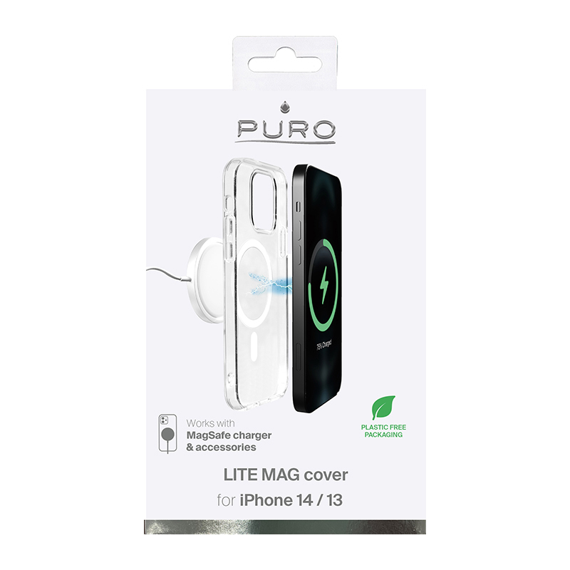 PURO LITEMAG - Etui iPhone 14 / 13 MagSafe (przezroczysty)