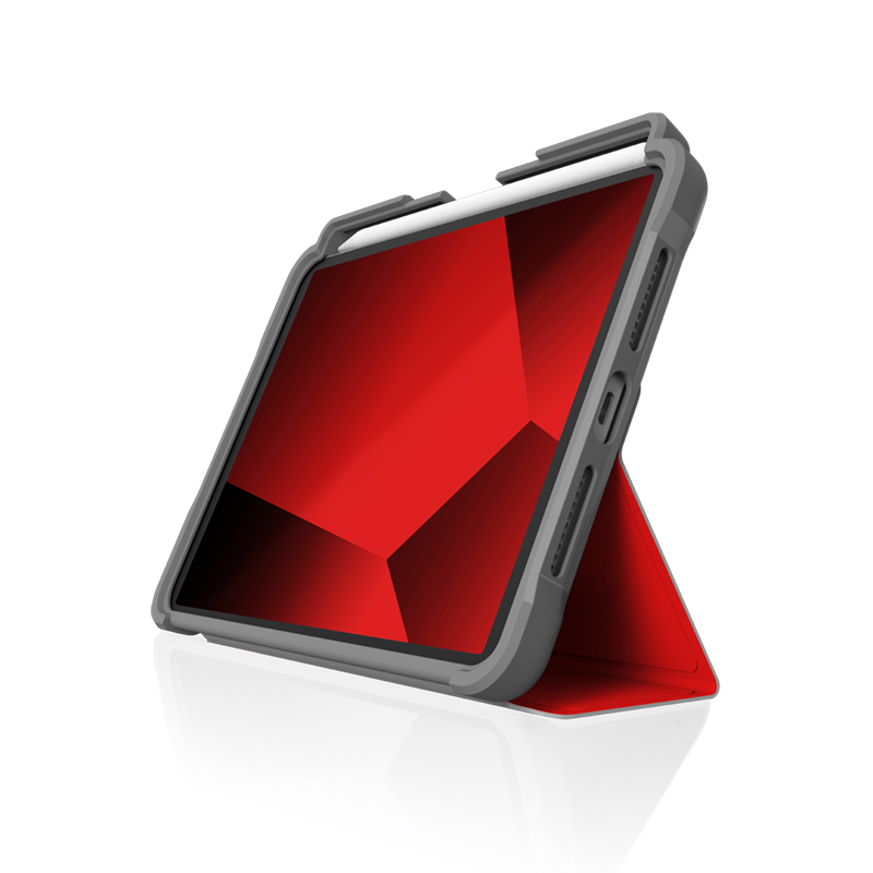 STM Dux Plus - Etui pancerne iPad mini 6 (2021) MIL-STD-810G z funkcją ładowania Apple Pencil (Red)