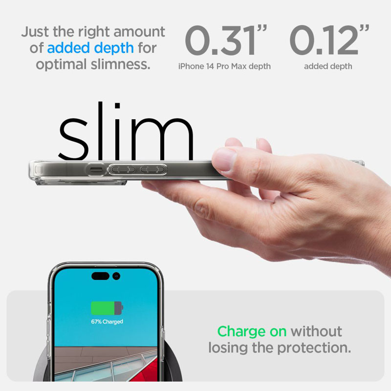 Spigen Ultra Hybrid - Etui do iPhone 14 Pro Max (Przezroczysty)