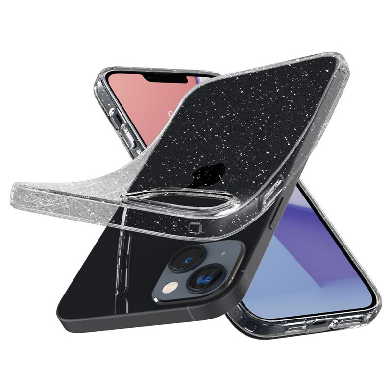 Spigen Liquid Crystal Glitter - Etui do iPhone 15 Plus / iPhone 14 Plus (Przezroczysty)