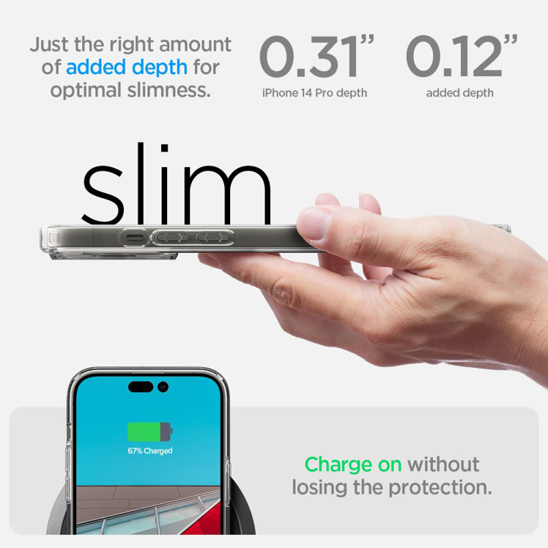 Spigen Ultra Hybrid Matte - Etui do iPhone 14 Pro (Przezroczysty matowy)