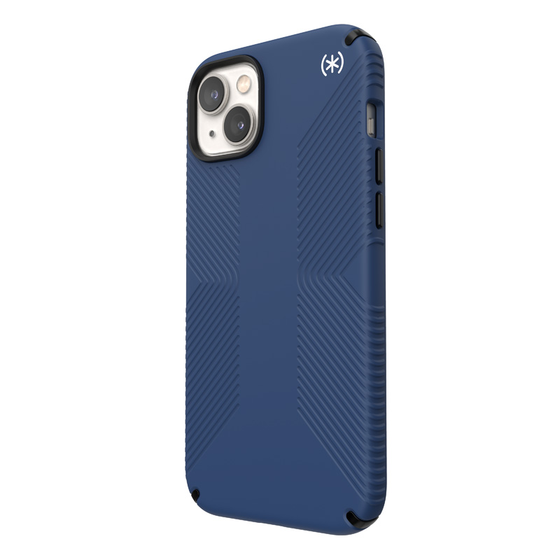 Speck Presidio2 Grip - Antypoślizgowe etui iPhone 15 Plus / 14 Plus (Coastal Blue / Black / White)