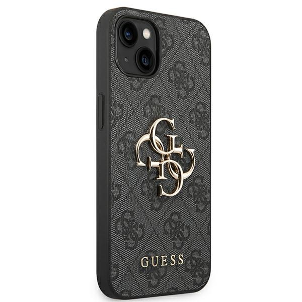Guess 4G Big Metal Logo - Etui iPhone 14 Plus (szary)