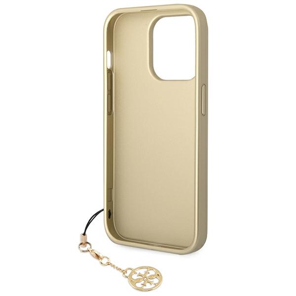 Guess 4G Charms Collection - Etui iPhone 14 Pro (brązowy)