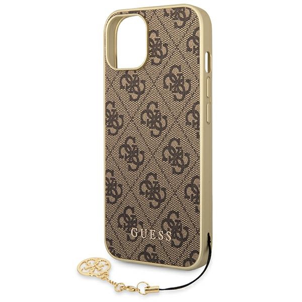 Guess 4G Charms Collection - Etui iPhone 14 (brązowy)