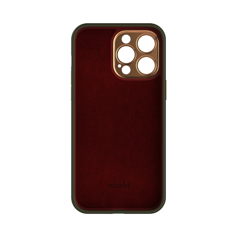 Moshi Napa Slim MagSafe - Skórzane etui iPhone 14 Pro Max (Juniper Green)