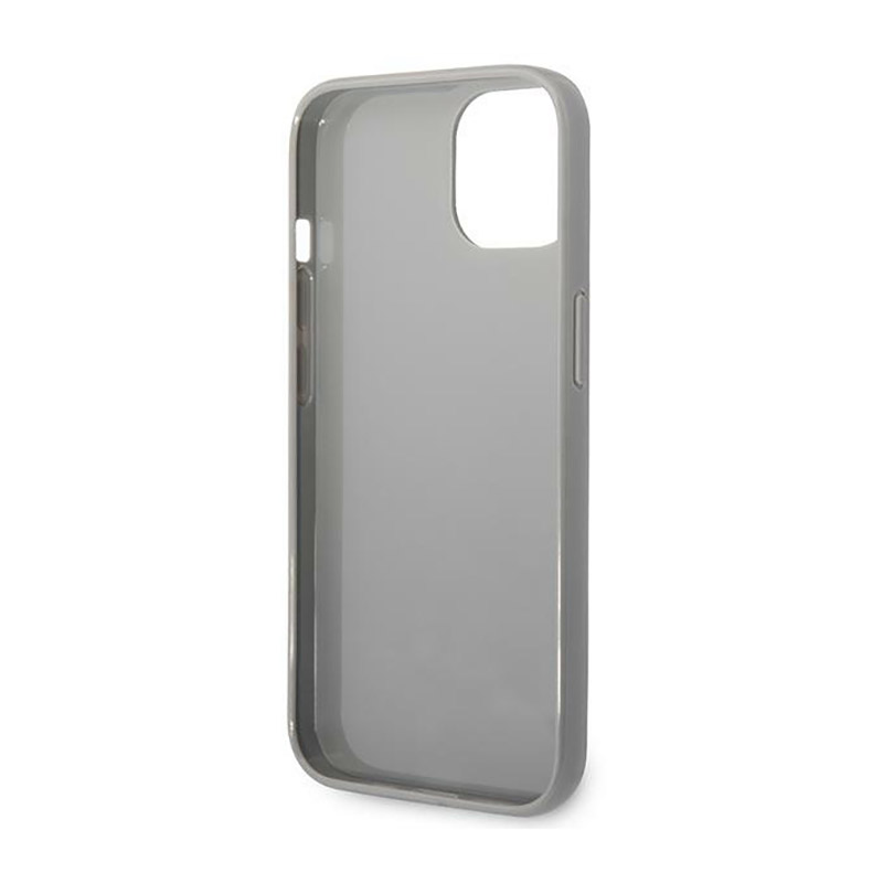 Karl Lagerfeld Monogram Iridescent - Etui iPhone 14 Plus (srebrny)