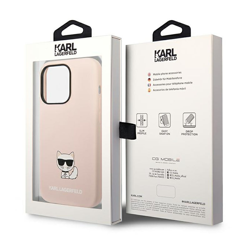 Karl Lagerfeld Choupette Body - Etui iPhone 14 Pro Max (jasnoróżowy)