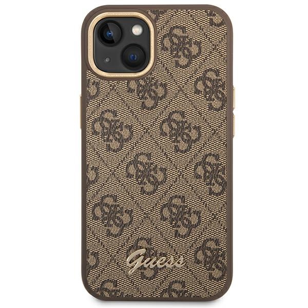 Guess 4G Metal Camera Outline Case – Etui iPhone 14 (Brązowy)