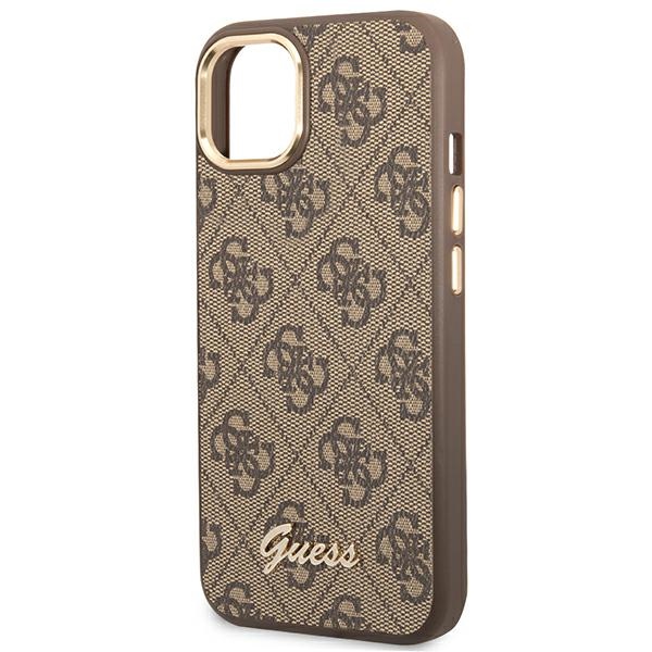 Guess 4G Metal Camera Outline Case – Etui iPhone 14 Plus (Brązowy)