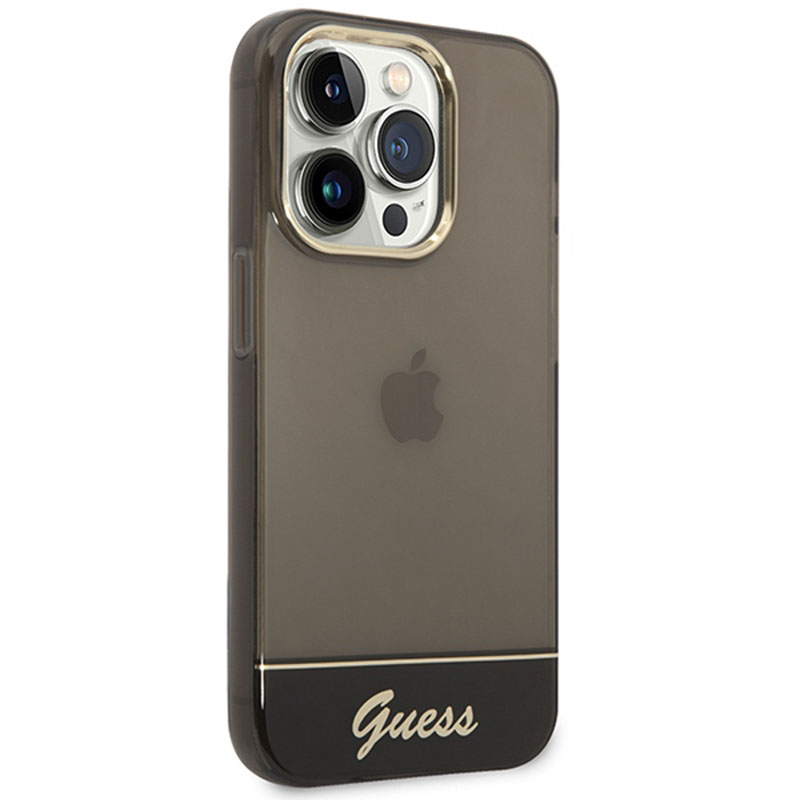 Guess Translucent - Etui iPhone 14 Pro (czarny)