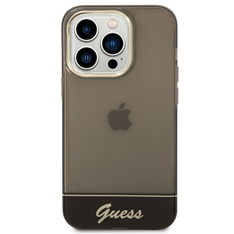 Guess Translucent - Etui iPhone 14 Pro Max (czarny)