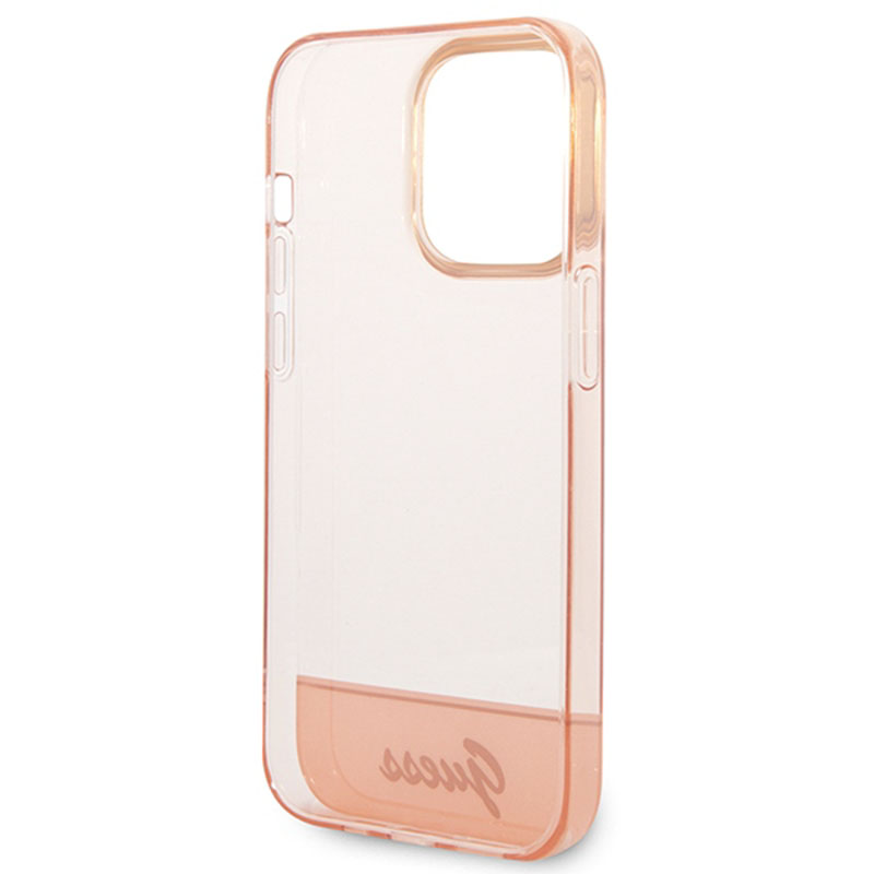 Guess Translucent - Etui iPhone 14 Pro Max (różowy)