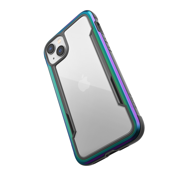 X-Doria Raptic Shield - Etui aluminiowe iPhone 14 Plus (Drop-Tested 3m) (Iridescent)