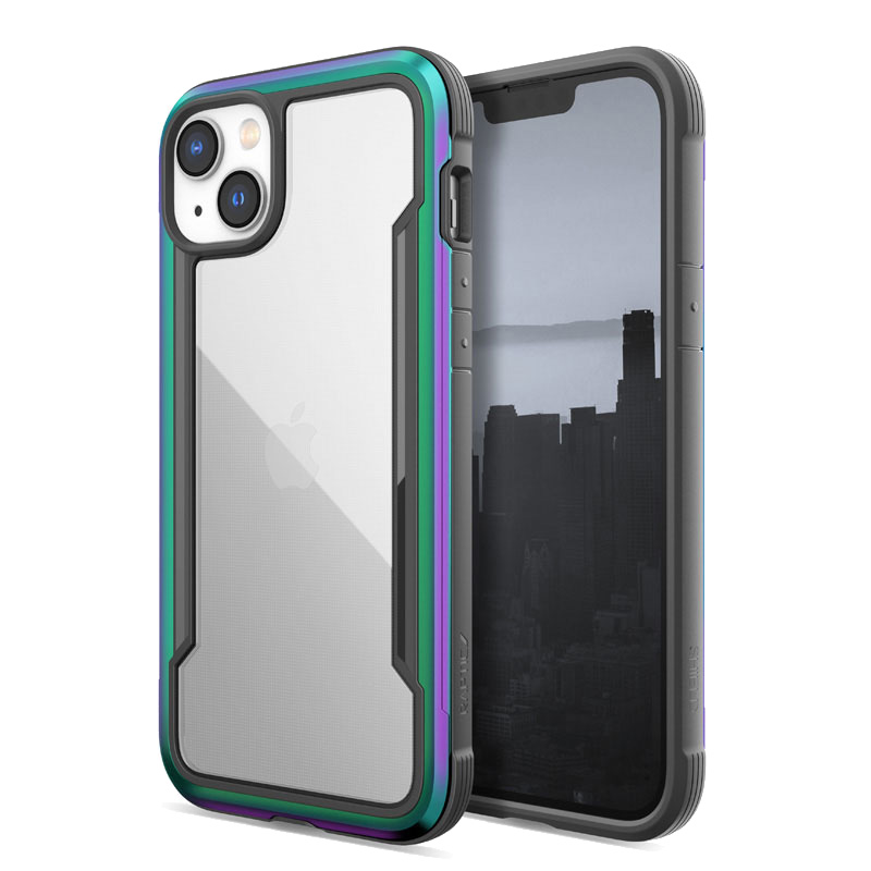 X-Doria Raptic Shield - Etui aluminiowe iPhone 14 Plus (Drop-Tested 3m) (Iridescent)