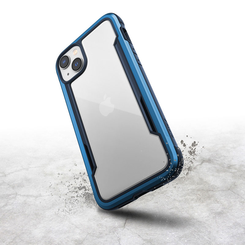 X-Doria Raptic Shield - Etui aluminiowe iPhone 14 Plus (Drop-Tested 3m) (Marine Blue)