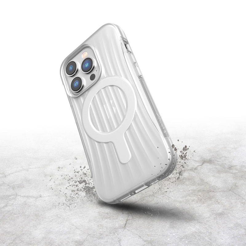 X-Doria Raptic Clutch MagSafe - Biodegradowalne etui iPhone 14 Pro (Drop-Tested 3m) (Clear)