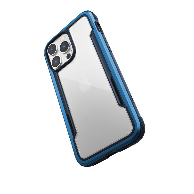 X-Doria Raptic Shield - Etui aluminiowe iPhone 14 Pro Max (Drop-Tested 3m) (Marine Blue)
