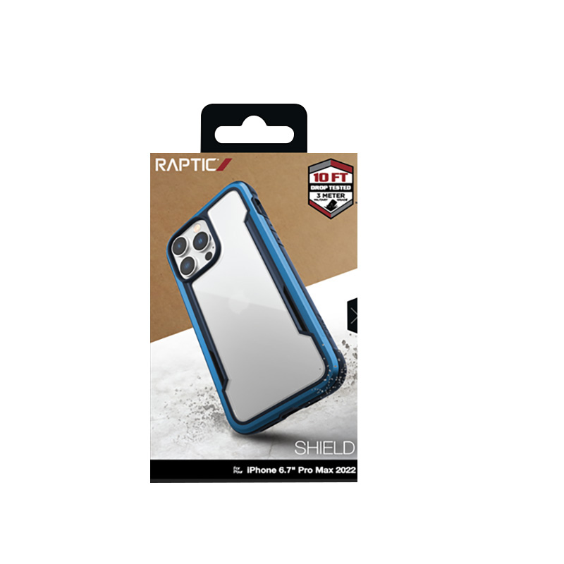 X-Doria Raptic Shield - Etui aluminiowe iPhone 14 Pro Max (Drop-Tested 3m) (Marine Blue)