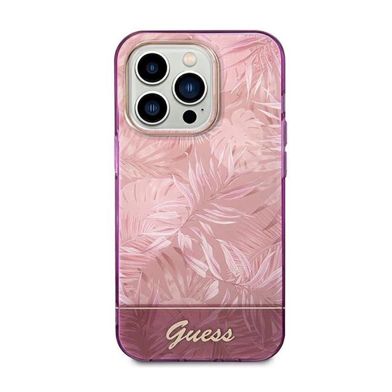 Guess Jungle Case – Etui iPhone 14 Pro (Różowy)