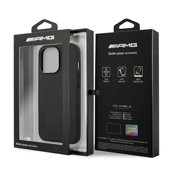 AMG Leather Hot Stamped - Etui iPhone 14 Pro Max (czarny)