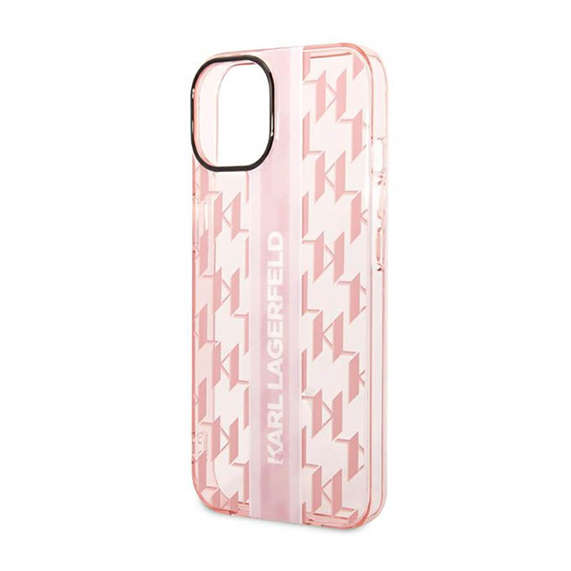 Karl Lagerfeld Mono Vertical Stripe - Etui iPhone 14 Plus (różowy)