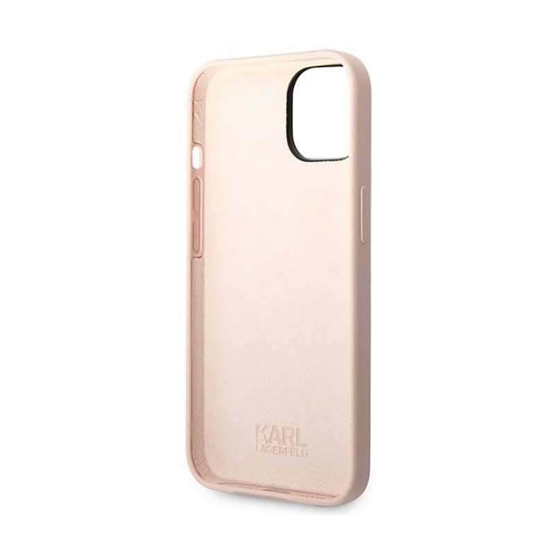 Karl Lagerfeld Silicone Ikonik Karl`s Head - Etui iPhone 14 Plus (różowy)