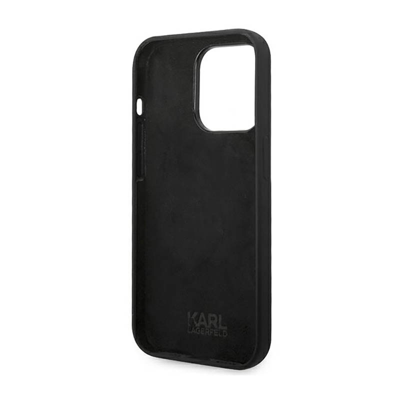 Karl Lagerfeld Silicone Ikonik Karl`s Head - Etui iPhone 14 Pro Max (czarny)