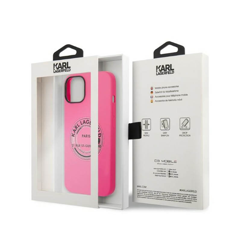 Karl Lagerfeld Silicone RSG - Etui iPhone 14 Plus (różowy)