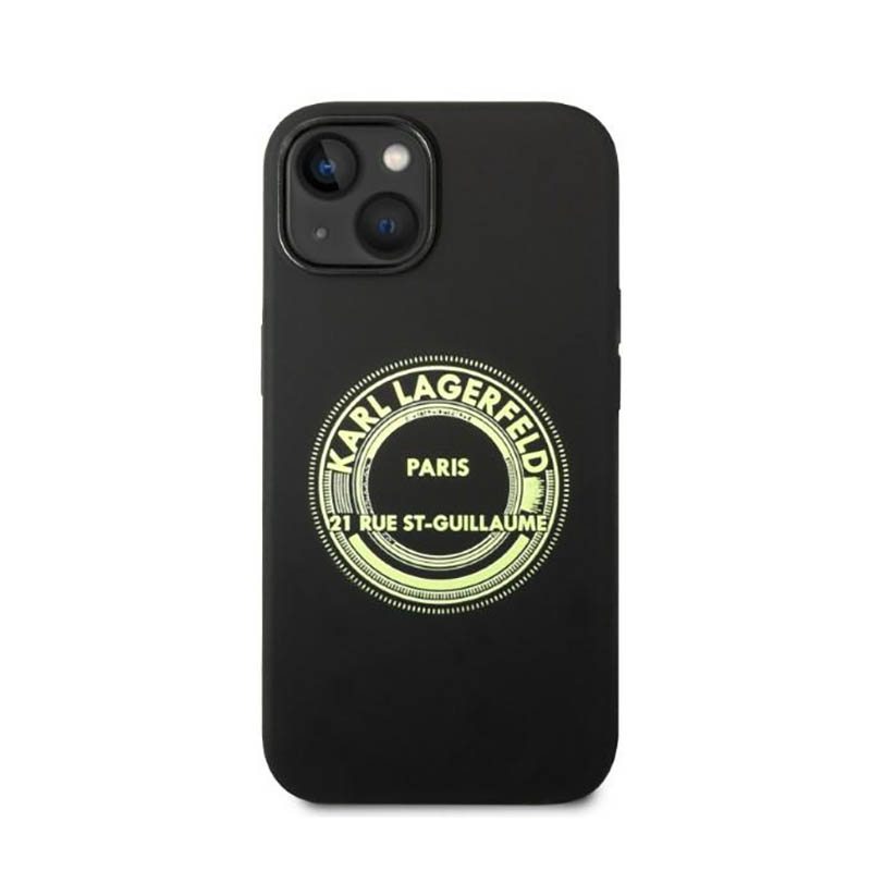 Karl Lagerfeld Silicone RSG - Etui iPhone 14 (czarny)