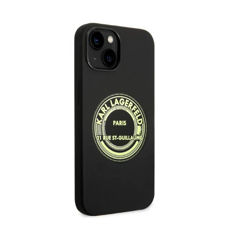 Karl Lagerfeld Silicone RSG - Etui iPhone 14 (czarny)
