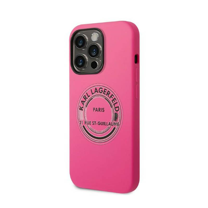 Karl Lagerfeld Silicone RSG - Etui iPhone 14 Pro Max (różowy)