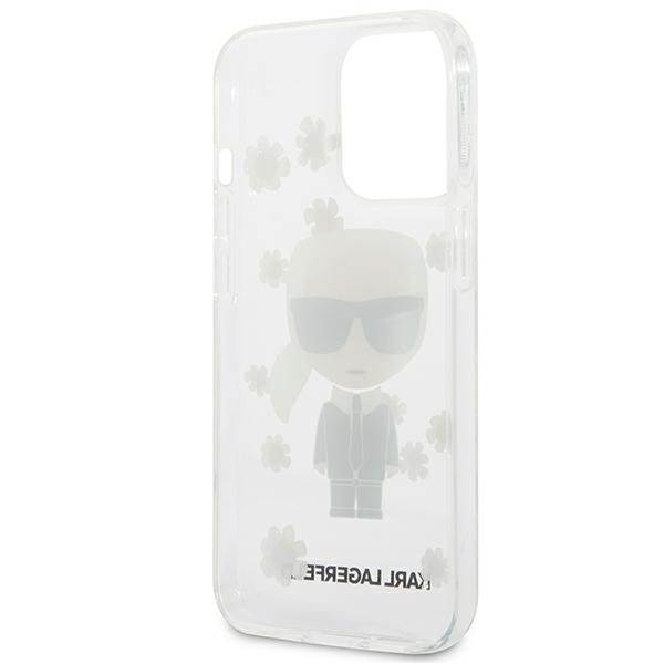 Karl Lagerfeld Iconic Karl Flower - Etui iPhone 13 Pro (przezroczysty)