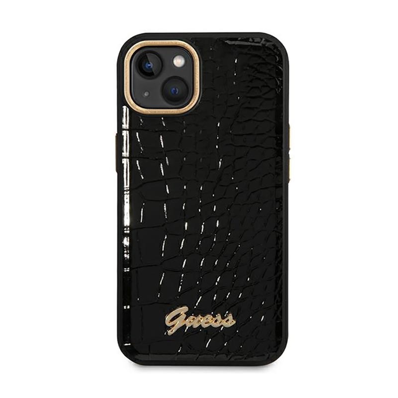 Guess Croco Collection – Etui iPhone 14 Plus (czarny)