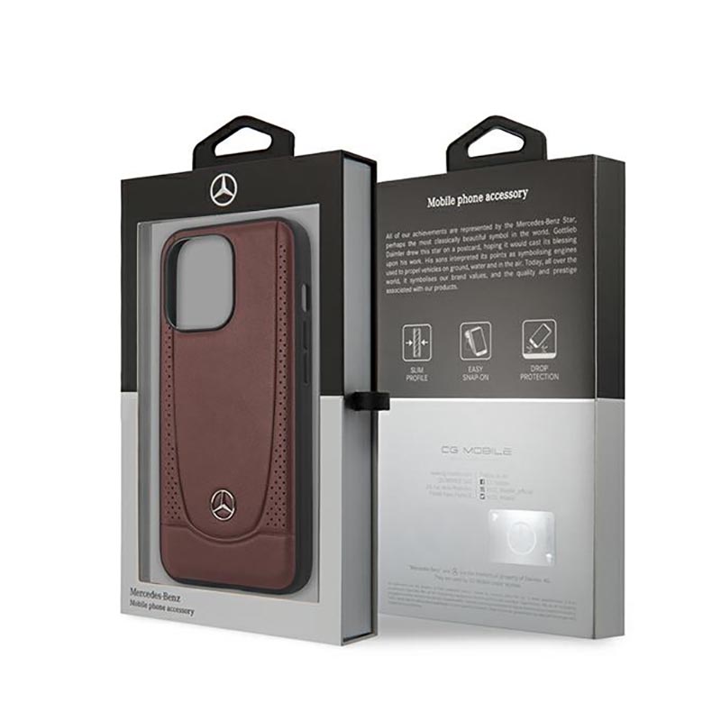 Mercedes Leather Urban Line - Etui iPhone 14 Pro Max (czerwony)